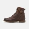 Pier One Leather - Veterboots - Brown -Goedkope Pier One winkel 051eef69b5e047c99ad3e4eb398dd6bf
