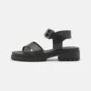 Pier One Leather - Sandalen - Black -Goedkope Pier One winkel 2a3272ea82f840aab7f57e9006195aa6
