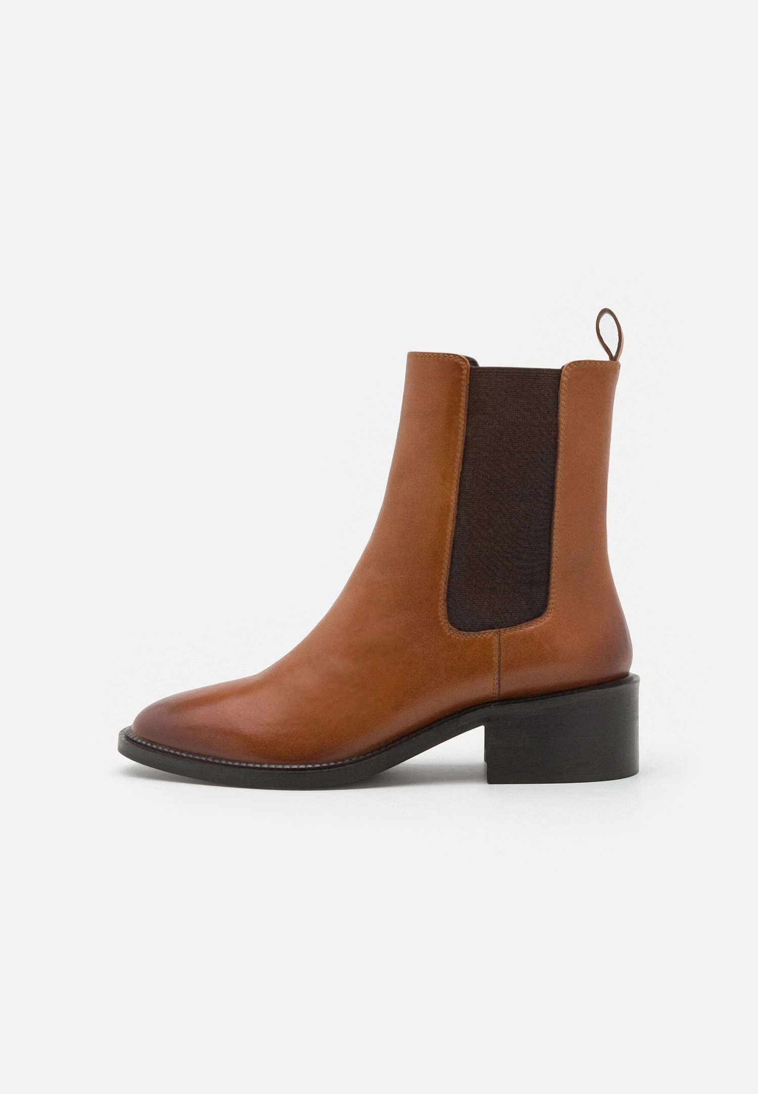 Pier One Leather- Korte Laarzen - Cognac 4 Pier One Leather- Korte Laarzen - Cognac - Afbeelding 2