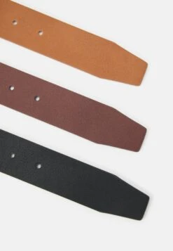 Pier One 3 Pack Unisex - Riem - Black/Brown/Cognac -Goedkope Pier One winkel 5093dbbd357b48f4906cc633ff9bf4ec