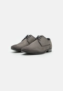 Pier One Leather - Veterschoenen - Dark Grey -Goedkope Pier One winkel 50adc3bf0aa045b8a231ed8e6245f002