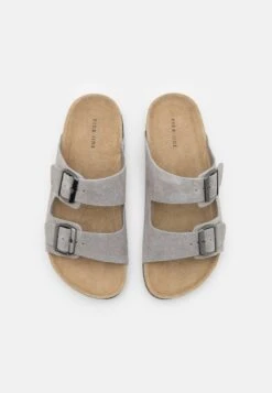 Pier One Leather Unisex - Pantoffels - Grey -Goedkope Pier One winkel 6e172422b00e484a8ac21c5f565af9d6