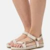 Pier One Leather - Sandalen - Beige -Goedkope Pier One winkel 760e88b5744641bfbcf56352633f0837