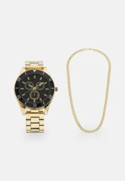 Pier One Set Unisex - Horloge - Gold-Coloured