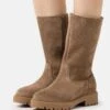 Pier One Leather Winter Boot - Laarzen - Taupe -Goedkope Pier One winkel 8bef5468585a4c10acc85d415b419533