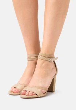 Pier One Sandalen Met Hoge Hak - Beige