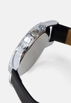 Pier One Horloge - Black/Silver-Coloured -Goedkope Pier One winkel a405f32d91574594bfe0eb57bcbec044