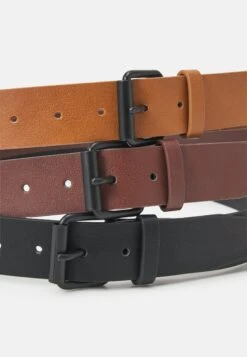Pier One 3 Pack Unisex - Riem - Black/Brown/Cognac -Goedkope Pier One winkel c51602dbb07442f1950726d800e6e752