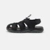 Pier One Leather - Outdoorsandalen - Black -Goedkope Pier One winkel d8ea1f69a05246c6b6efa7fde8b22d3e