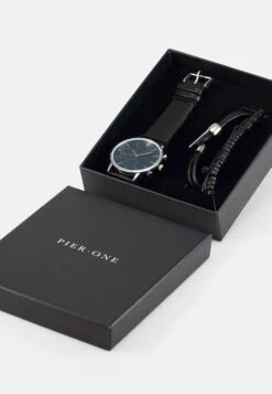 Pier One Set - Horloge - Black -Goedkope Pier One winkel e3698392312245d48955706d88c064dc